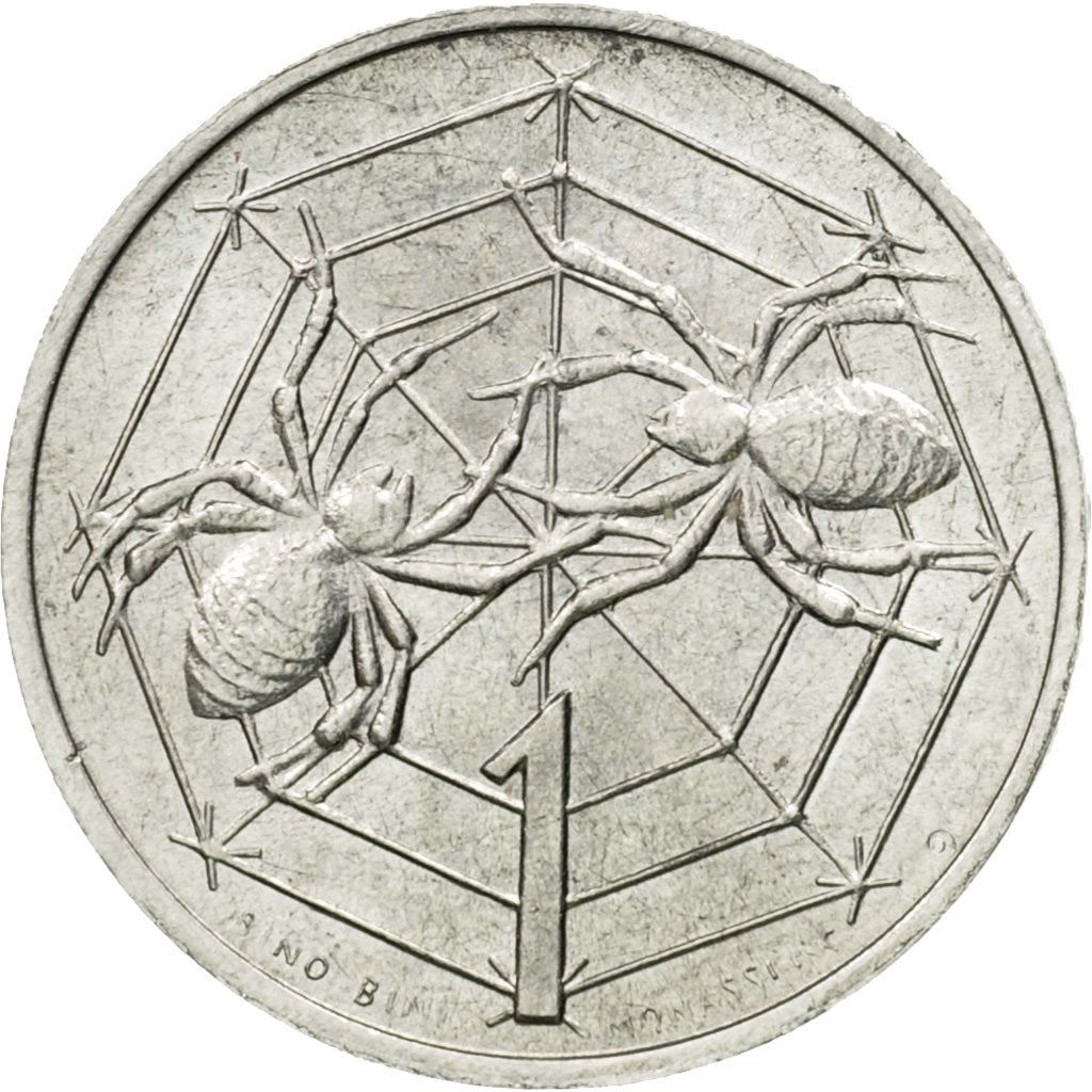 San Marino | 1 Lira Coin | Spiders | Km:40 | 1975