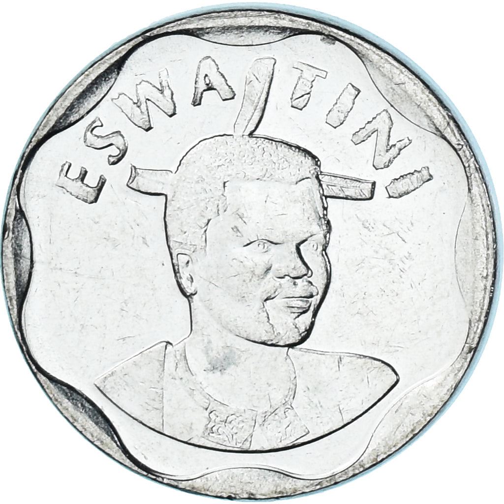 Kingdom of Eswatini | 10 Cents Coin | King Mswati III | Sugar Canes | Km:69 | 2018 - 2021
