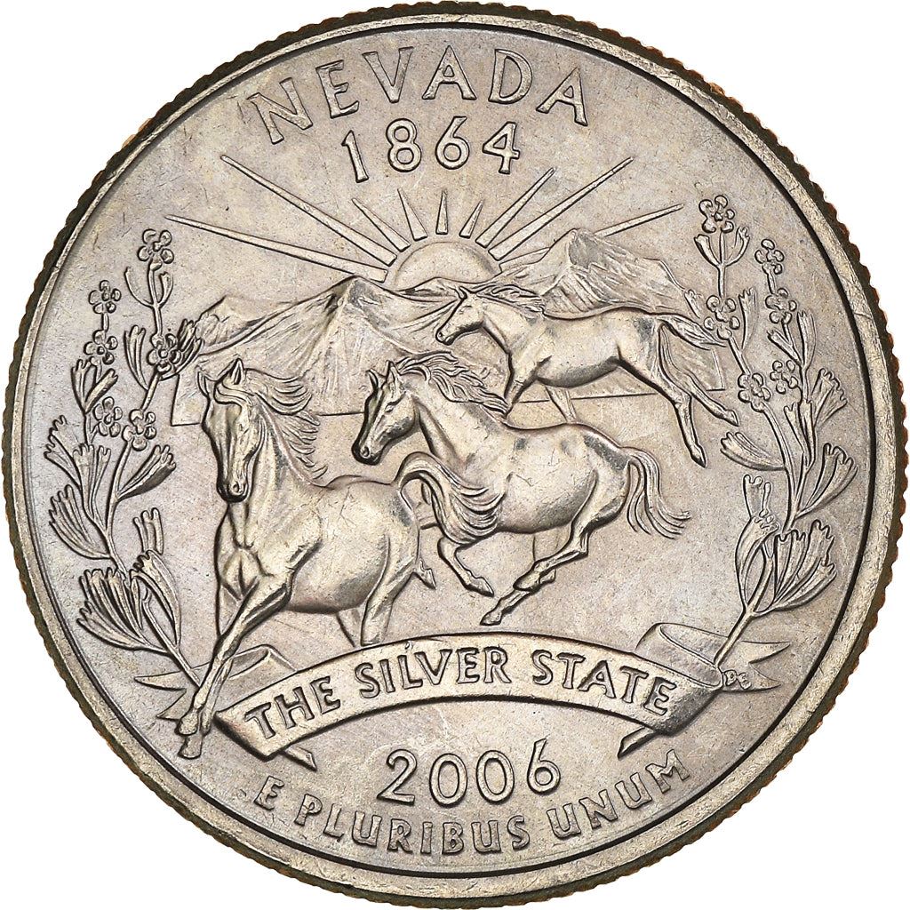 United States | 1/4 Dollar Coin | Nevada | Km:382 | 2006