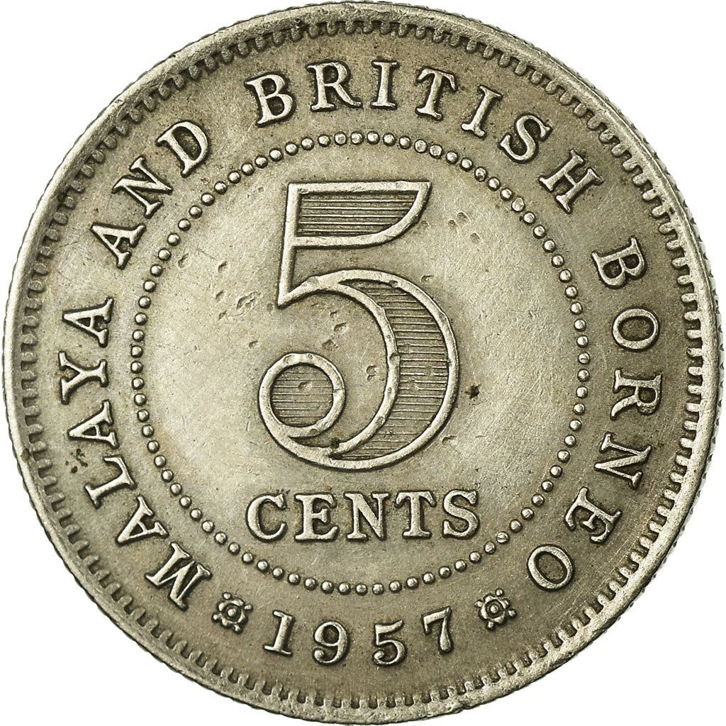 Malaya and British Borneo | 5 Cents Coin | Elizabeth II | Km:1 | 1953 - 1961