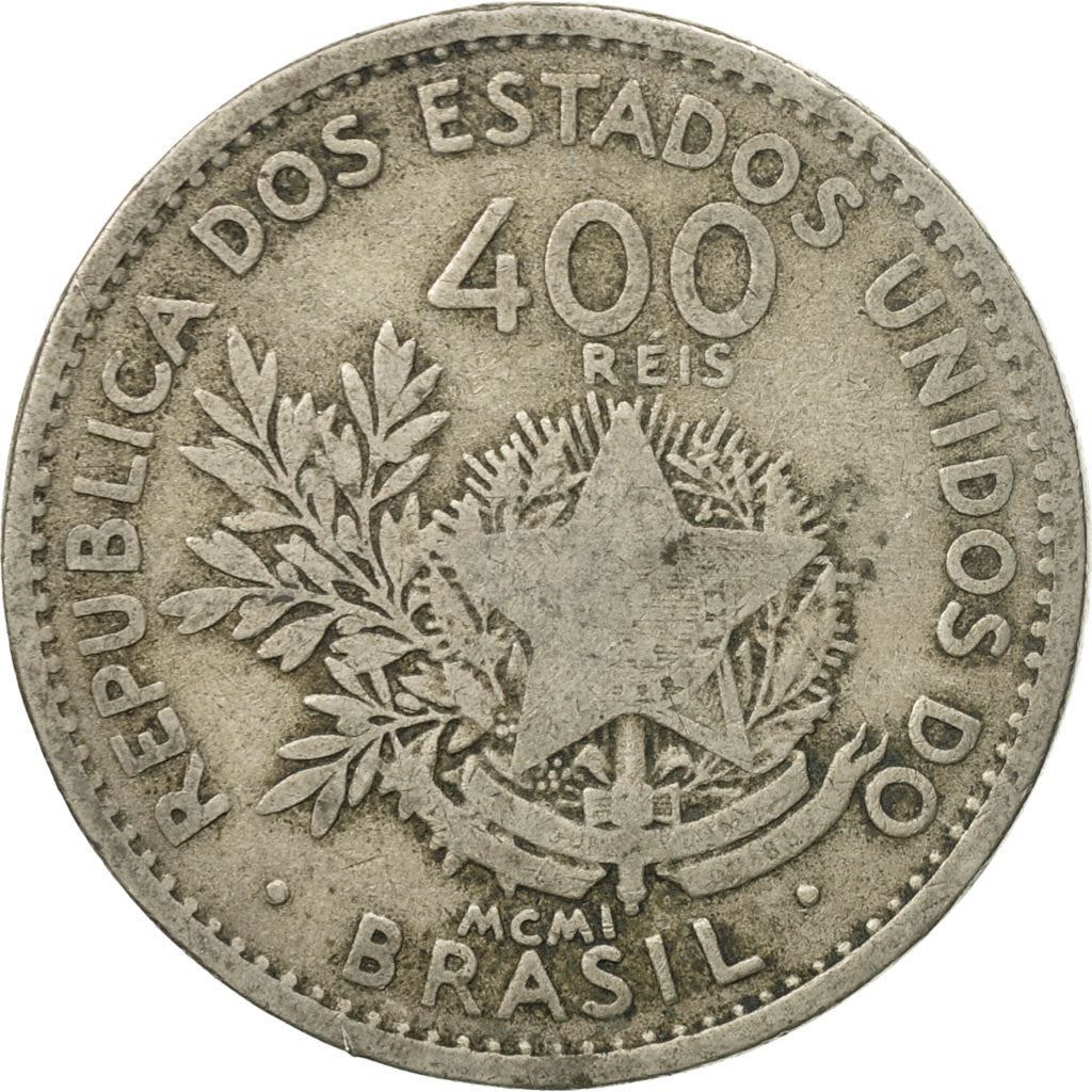 Brasil | Moeda de 400 Réis | Liberdade | Km:505 | 1901