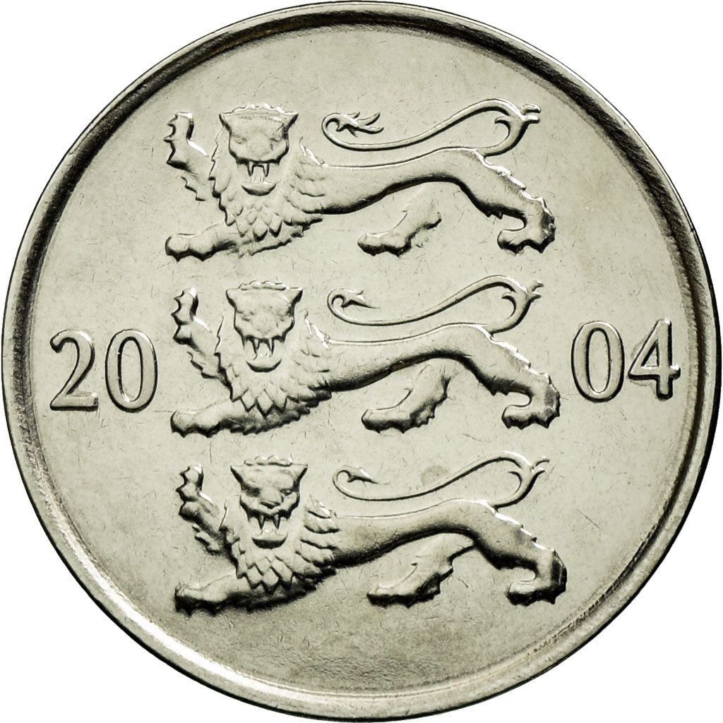 Estonia Coin Estonian 20 Senti | Lions | KM23a | 1997 - 2008