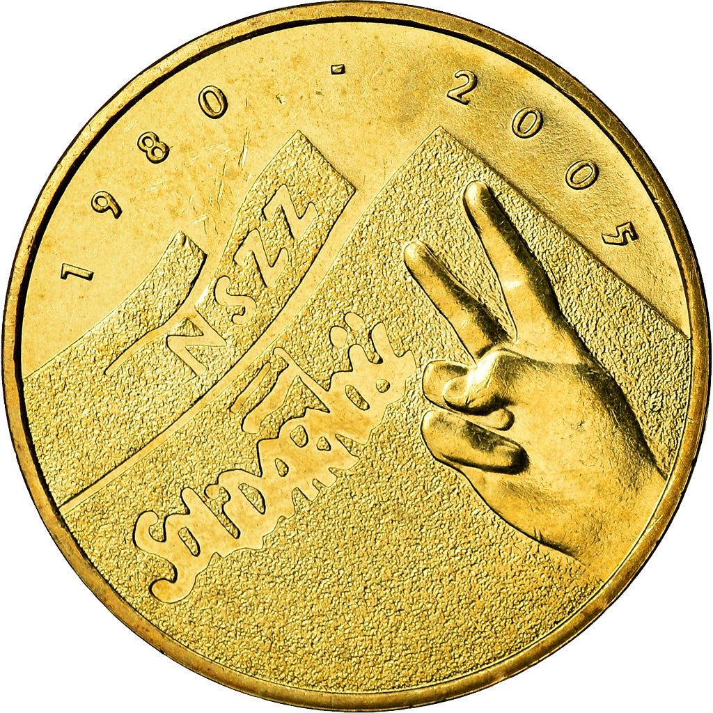 Poland | 2 Zlotys Coin | Solidarność | Y:565 | 2005