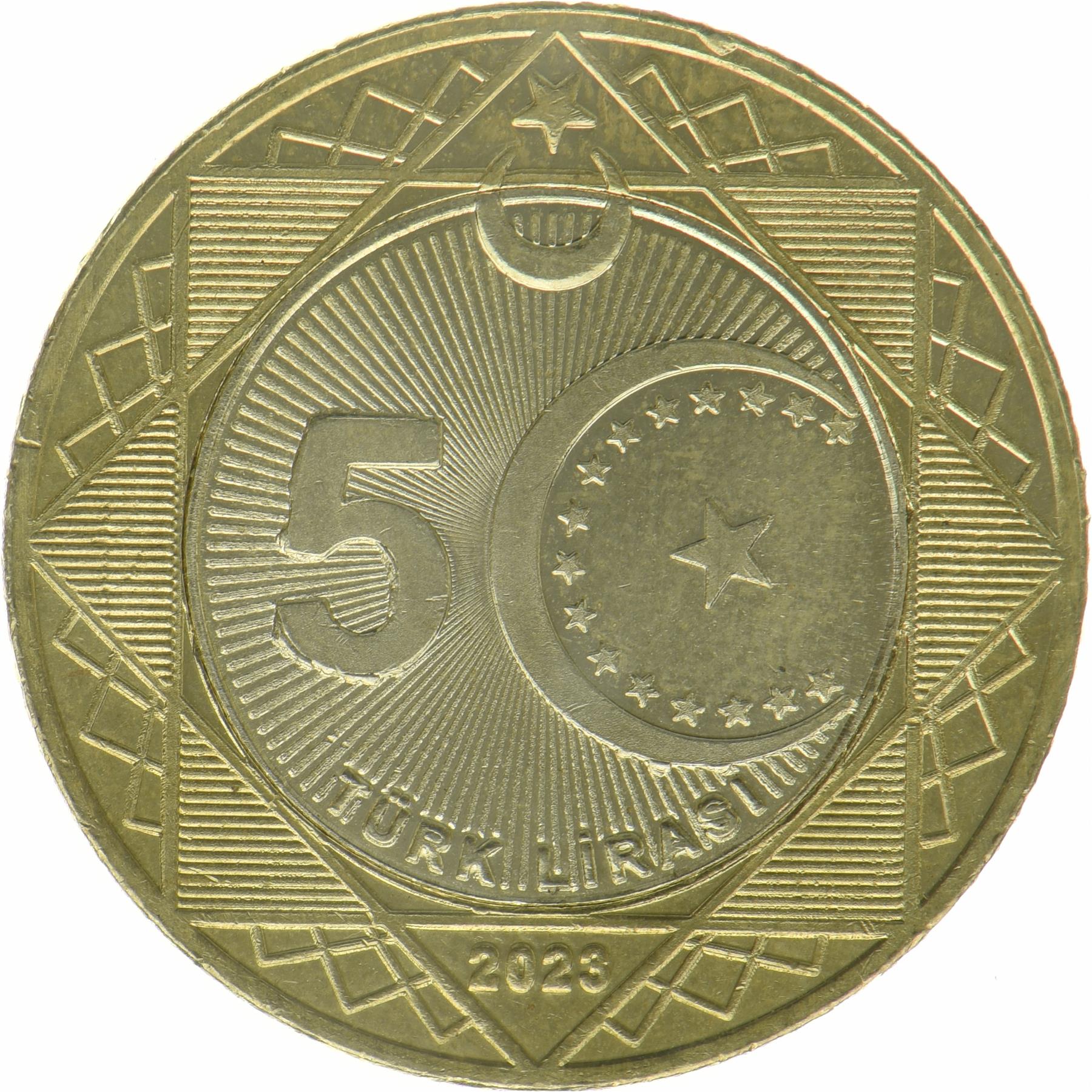 Turkey | 5 Lira Coin | Mustafa Kemal Atatürk | 2023