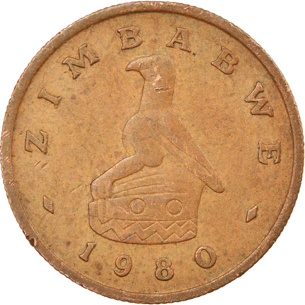 Zimbabwe | 1 Cent Coin | Great Zimbabwe Bird | Km:1 | 1980 - 1988