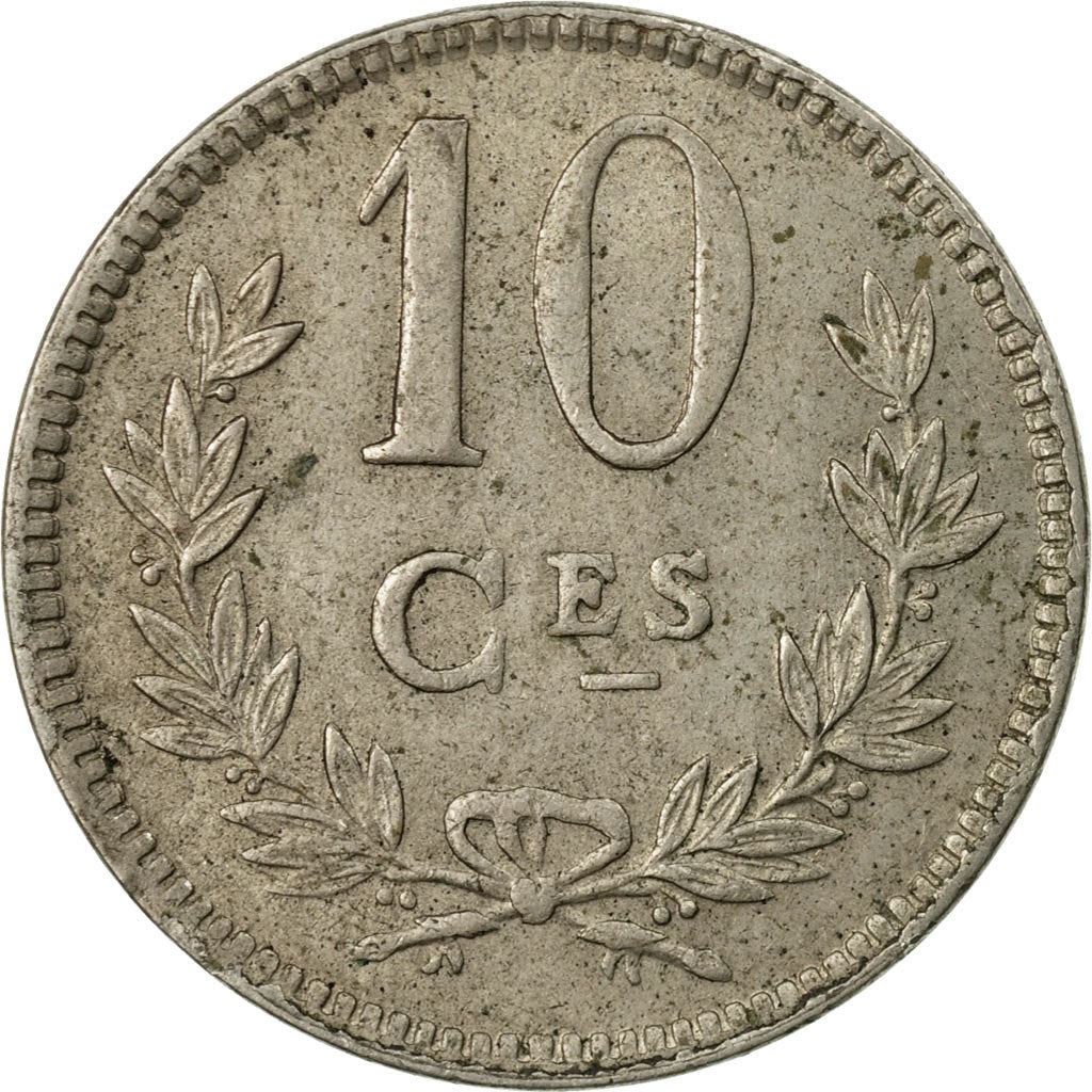 Luxembourg | 10 Centimes Coin | Copper-Nickel | Km:34 | 1924