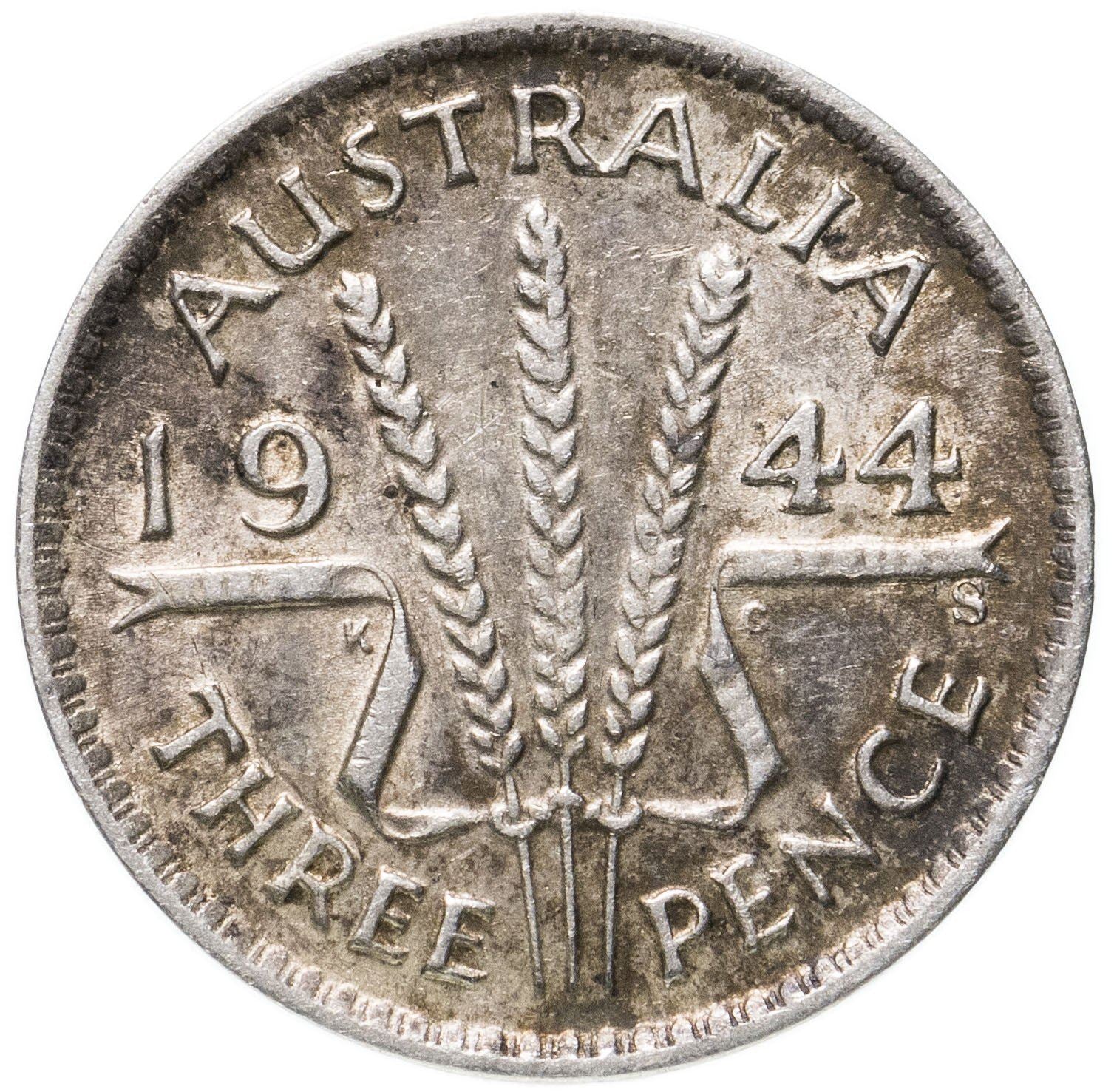 Australia | 3 Pence Coin | Wheat | KM:37 | 1938 - 1944