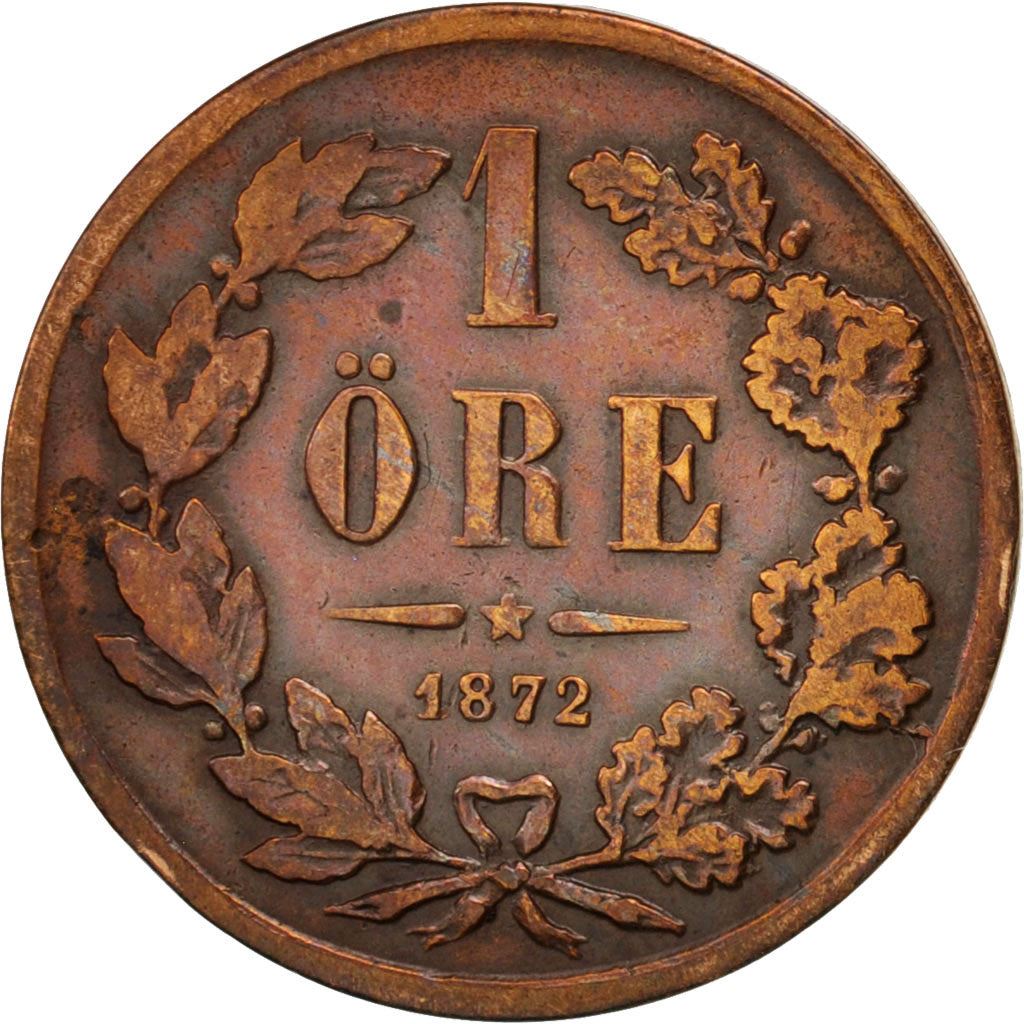 Sverige | 1 Öre Mønt | Carl XV | Km:705 | 1860 - 1872