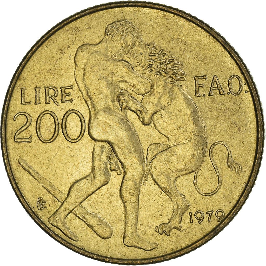 San Marino | 200 Lire Coin | FAO | Km:96 | 1979