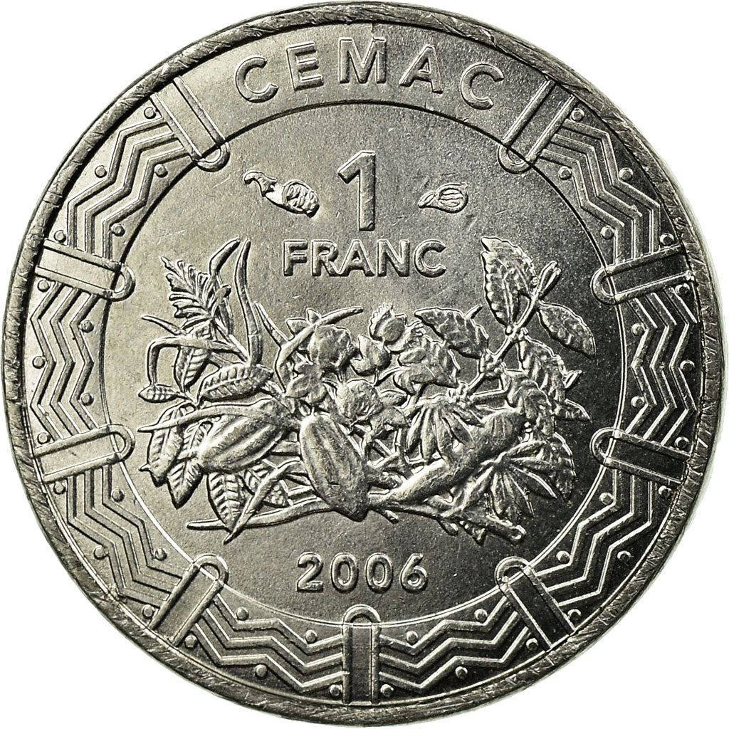 Central African States | 1 Franc Cfa Coin | Plants | Km:16 | 2006