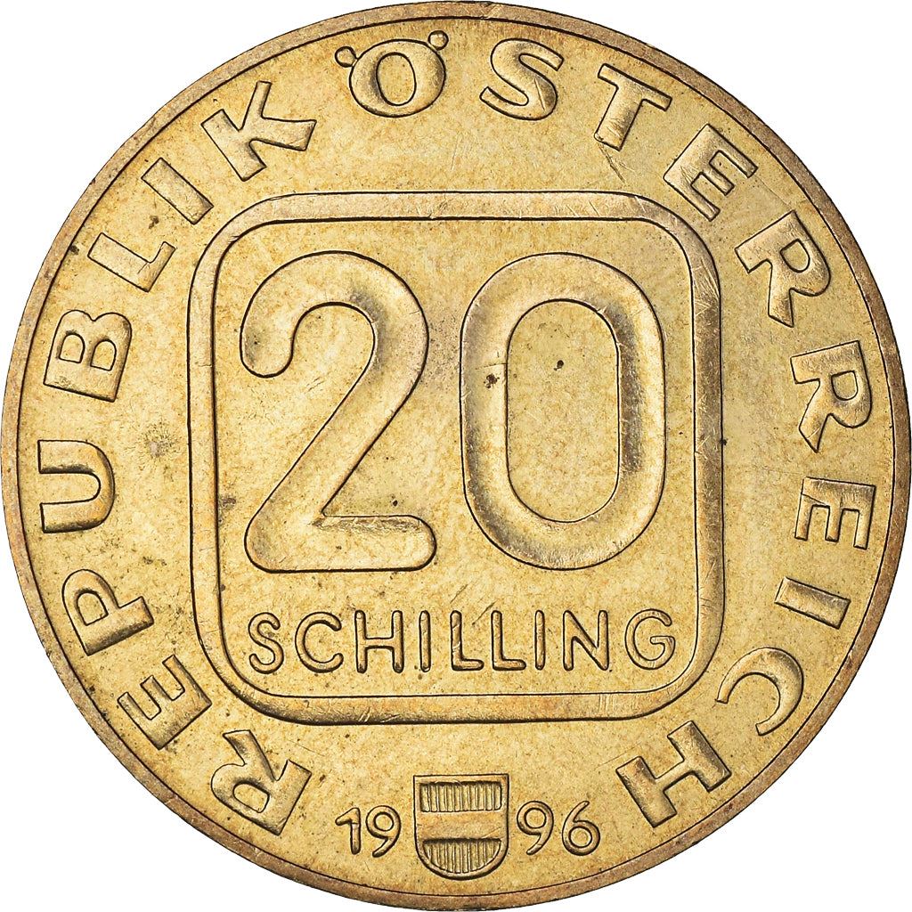 Austria | 20 Schilling Coin | Anton Bruckner | KM:3033 | 1996