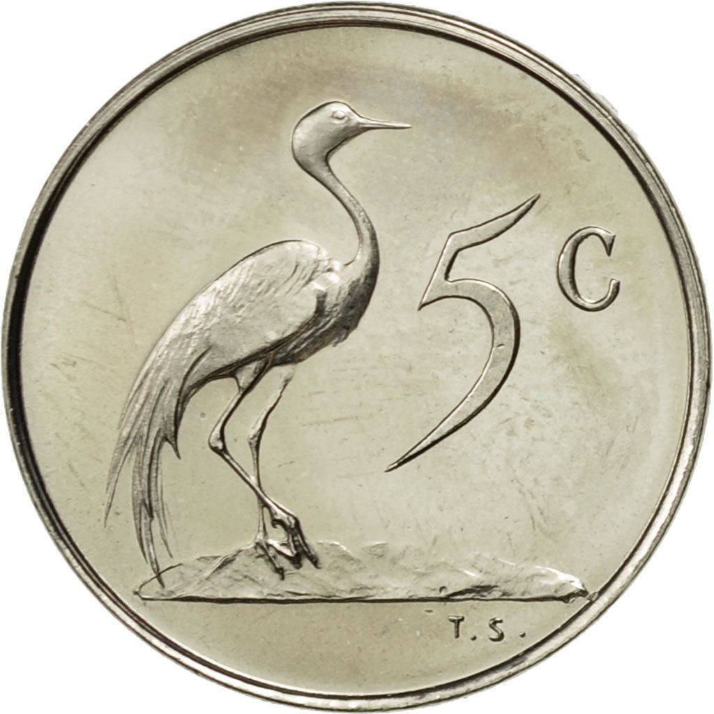 Sør-Afrika 5 Cents Mynt | Engelsk Inskripsjon - SOUTH AFRICA | KM67.1 | 1965 - 1969