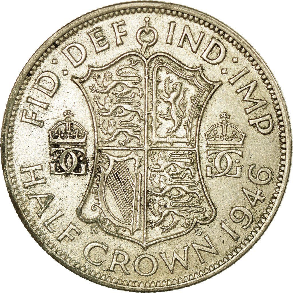 United Kingdom | 1/2 Crown Coin | George VI | KM:856 | 1937 - 1946