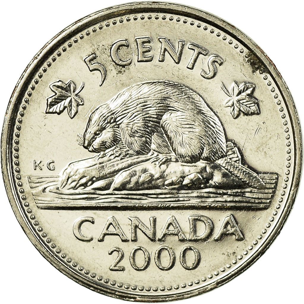 Canada | 5 Cents Coin | Beaver | Km:182B | 1999 - 2003
