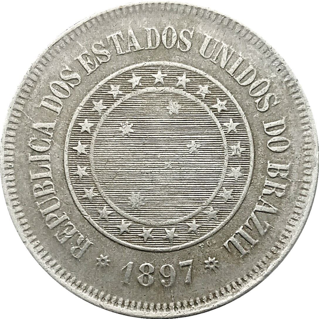 Brazil 100 Reis Coin | KM492 | 1889 - 1900