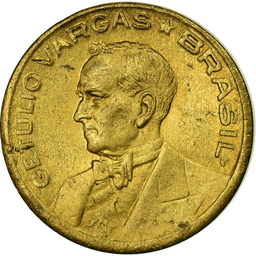Brazil | 10 Centavos Coin | Getúlio Dornelles Vargas | Km:555A.1 | 1943 - 1947
