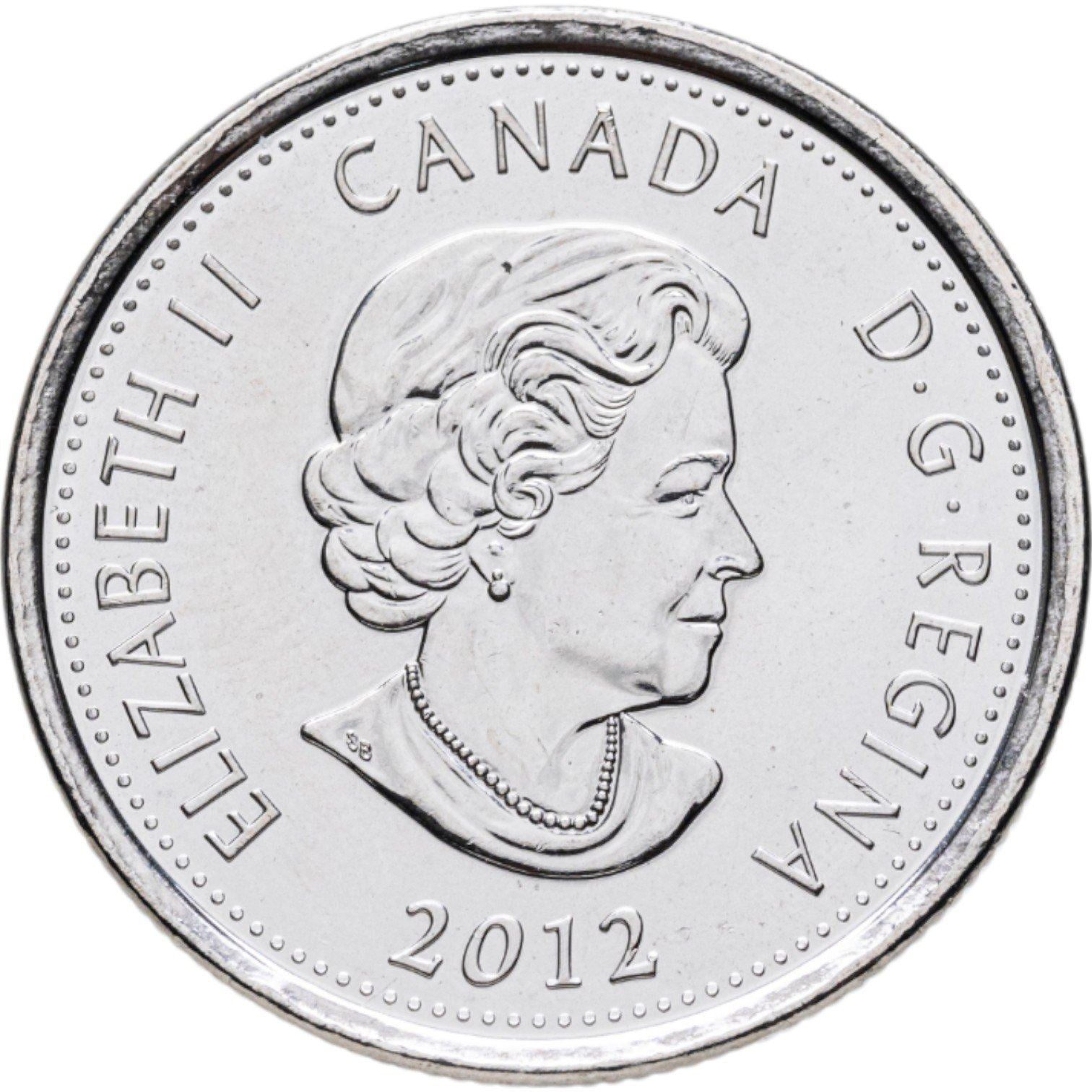 Canada | 25 Cents Coin | War of 1812 | Tecumseh | Nickel plated steel | KM:1324 | 2012