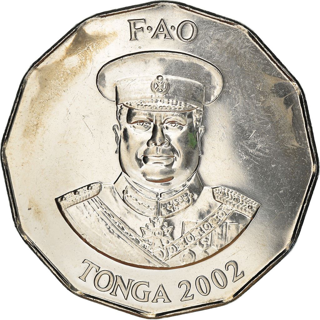 Tonga | Moneta da 50 Seniti | Re Tupou IV | Pomodoro | FAO | KM:71a | 2002 - 2004