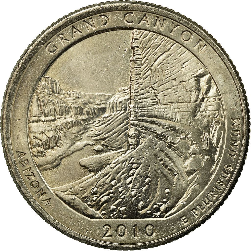 United States | 1/4 Dollar Coin | Arizona | Grand Canyon | Km:472 | 2010