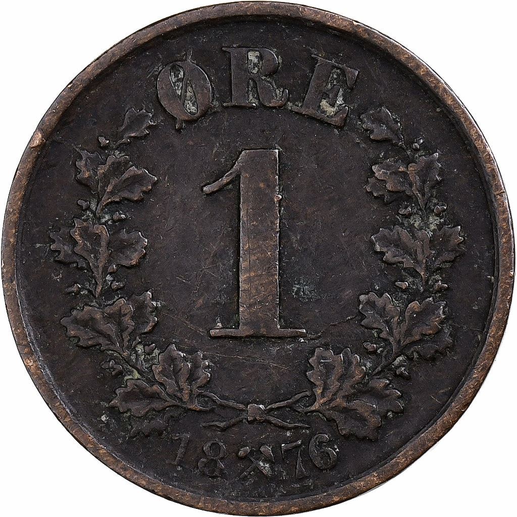 Norge | 1 Øre Mønt | Oscar II | Km:352 | 1876 - 1902