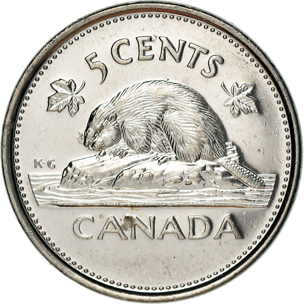 Canada | 5 Cents Coin | Nickel plated steel | Golden Jubilee | KM:446 | 2002