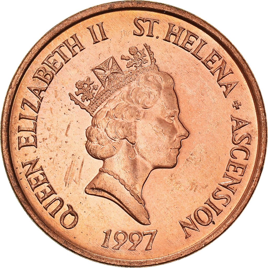 Santa Elena y Ascensión | Moneda de 1 Penique | Isabel II | Atún | Km:13A | 1997 - 2022