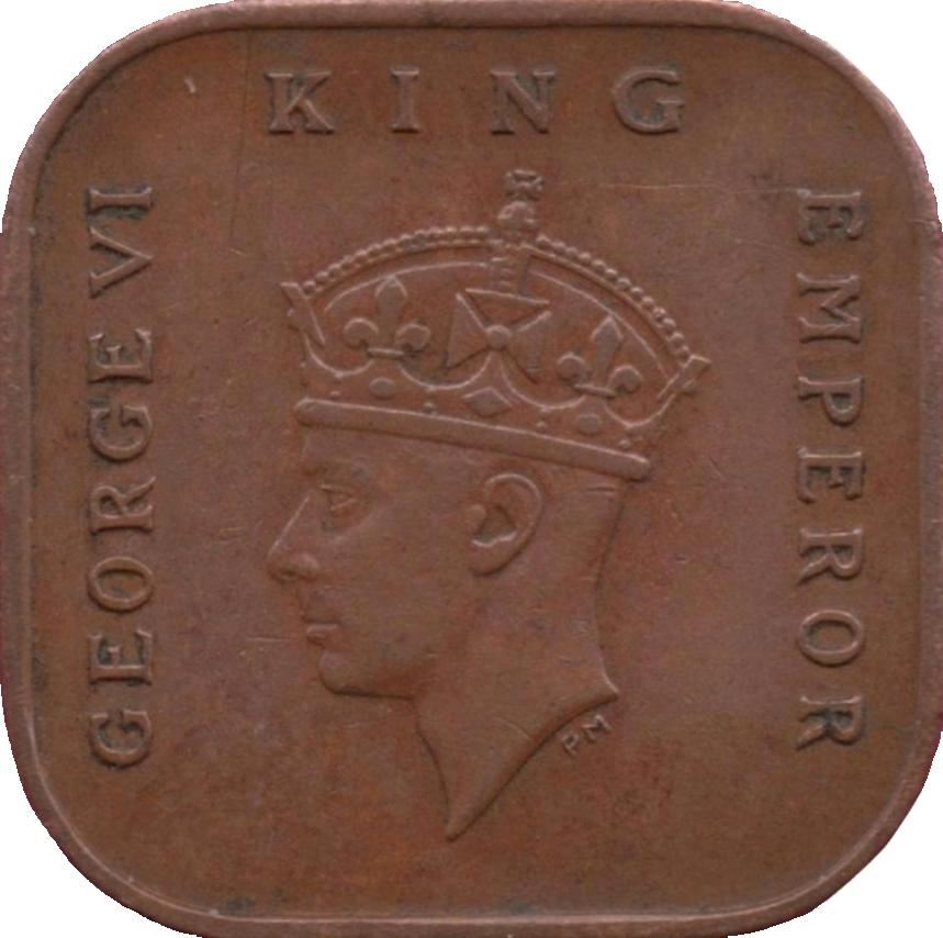 Malaya | 1/2 Cent Coin | George VI | KM:1 | 1940