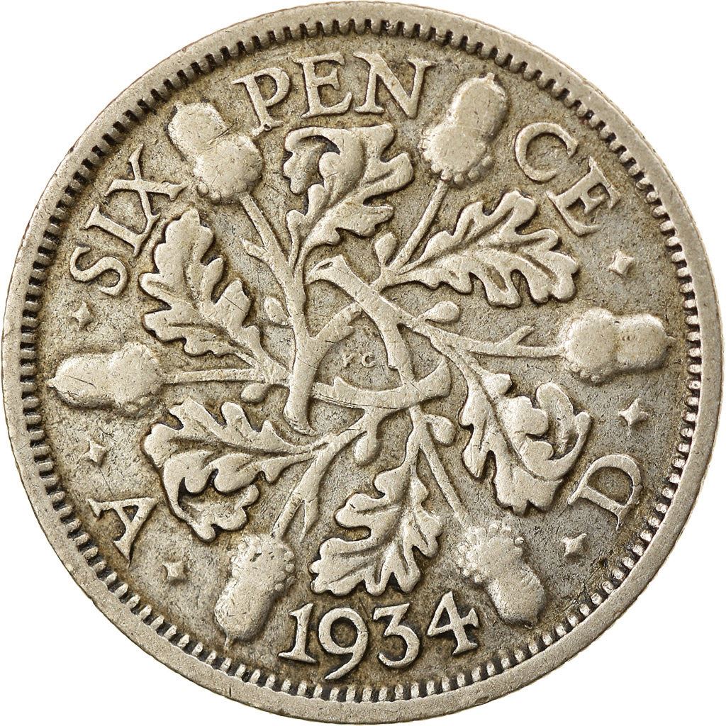 United Kingdom | 6 Pence Coin | George V | KM:832 | 1927 - 1936