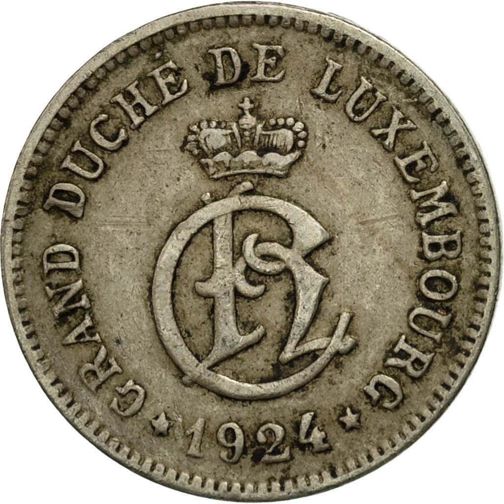 Luxembourg | 10 Centimes Coin | Copper-Nickel | Km:34 | 1924