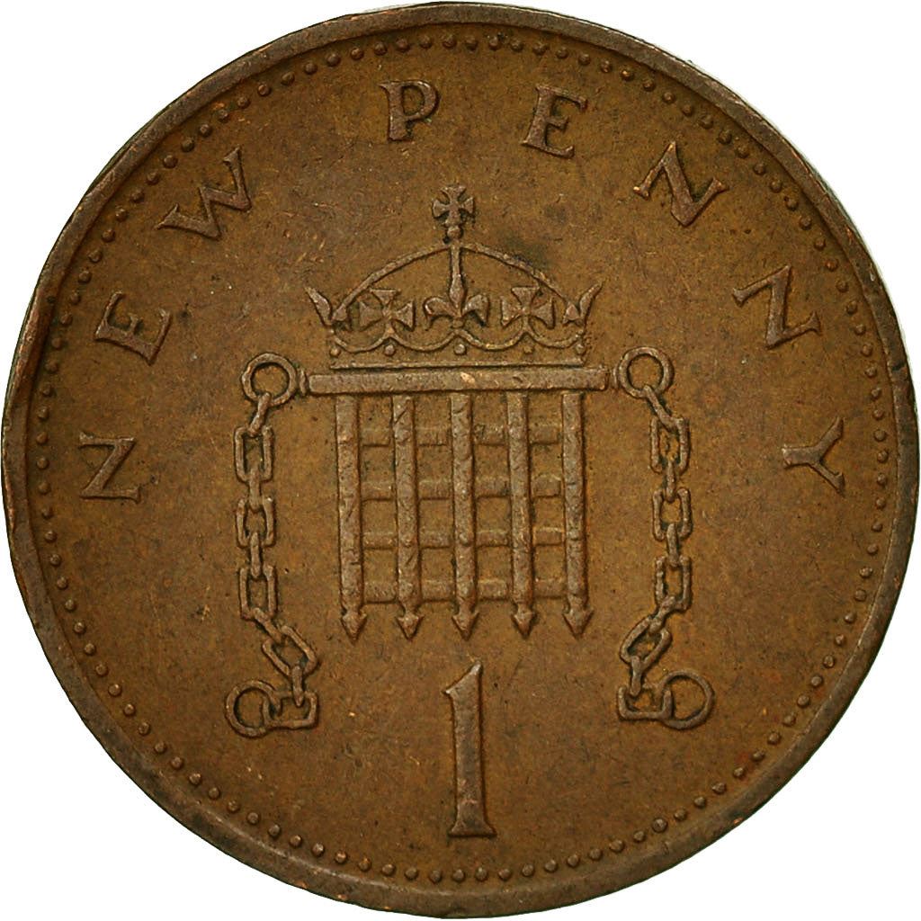 United Kingdom | 1 New Penny Coin | Elizabeth II | Km:915 | 1971 - 1981