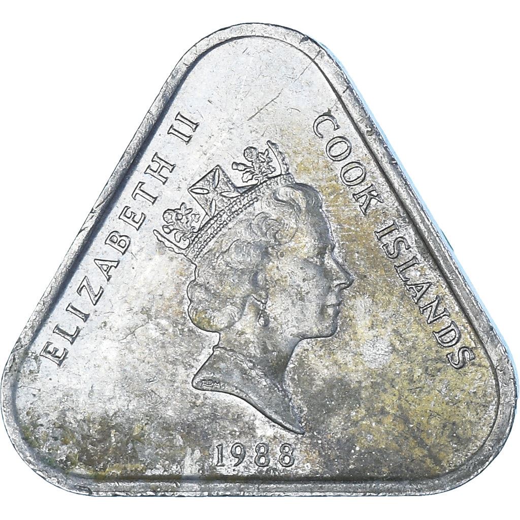 Cook Islands | 2 Dollars Coin | Elizabeth II | Mortar and Pestle | Km:38 | 1987 - 1994