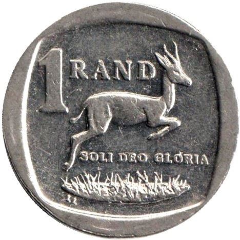 South Africa 1 Rand Afurika Tshipembe - iSewula Afrika Coin KM490 2006 - 2018