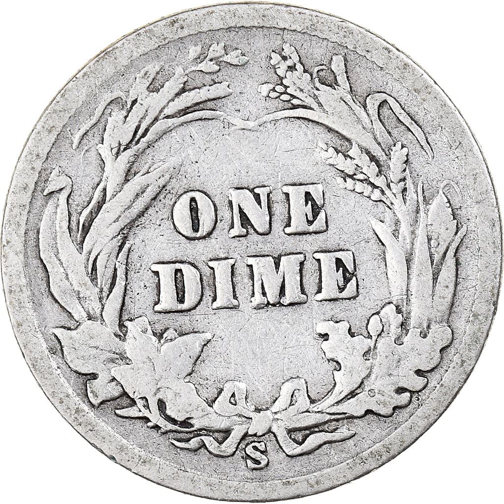미국 | 1 다임 동전 | 바버 다임 | KM:113 | 1892 - 1916