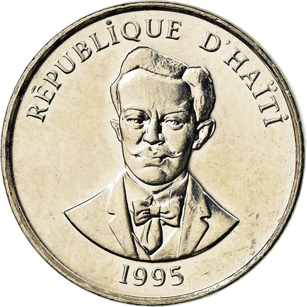 Haiti | 5 Centimes Coin | Charlemagne Peralte | Cannon | Km:154a | 1995 - 1997