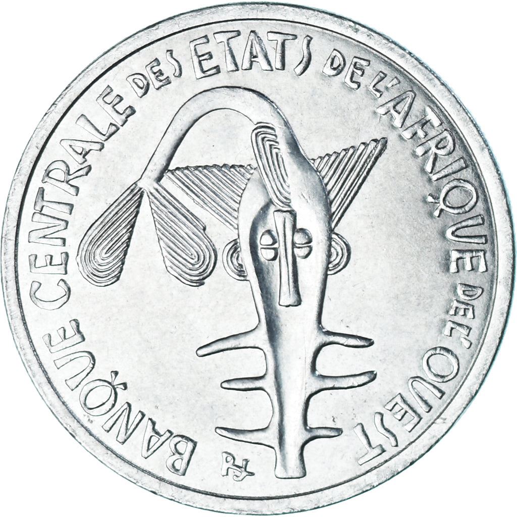 Western African States | 100 Francs Cfa Coin | Emblem of Central Bank | Flowers | Km:19 | 2006 - 2024