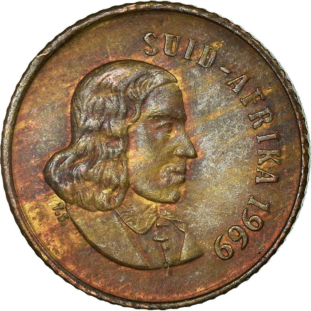 Pièce de 1 cent d'Afrique du Sud | Légende en afrikaans - SUID-AFRIKA | KM65.2 | 1965 - 1969