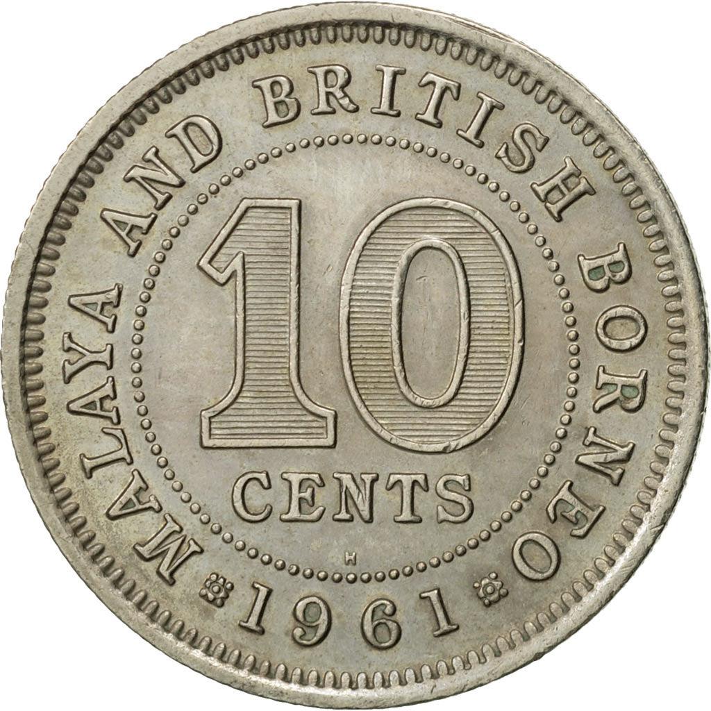 Malaya and British Borneo | 10 Cents Coin | Elizabeth II | Km:2 | 1953 - 1961