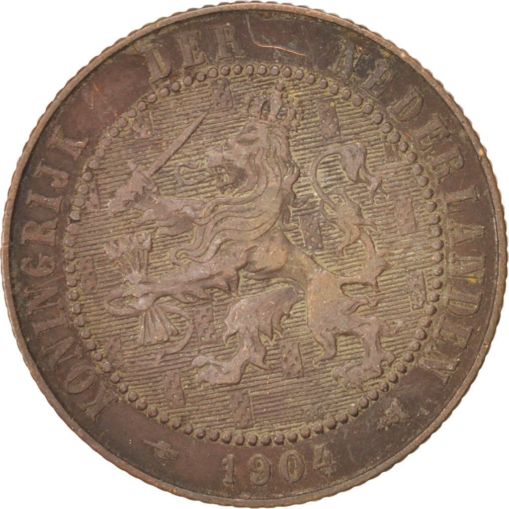 Netherlands | 2½ Cents Coin | A Lion | Bronze | KM:134 | 1903-1906
