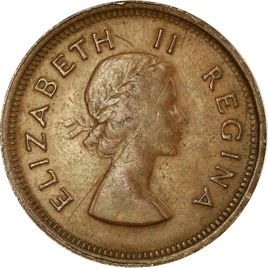 South Africa 1/4 Penny Coin | Elizabeth II 1st portrait | KM44 | 1953 - 1960