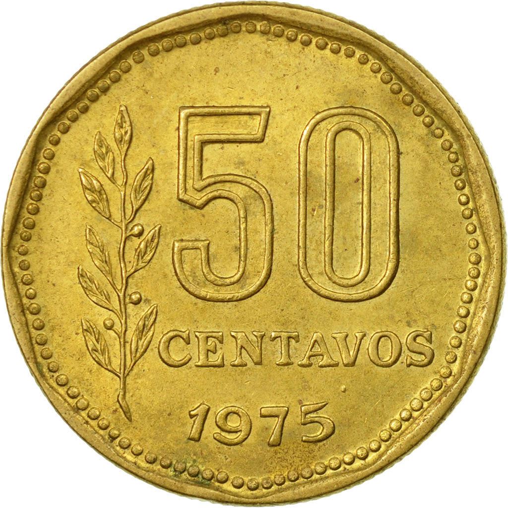 Moneta Argentina 50 Centavos | Oudine | Cappello frigio | KM68 | 1970 - 1976