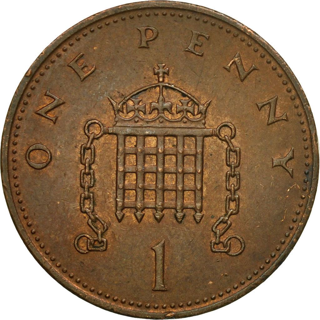 United Kingdom | 1 Penny Coin | Elizabeth II | Km:927 | 1982 - 1984