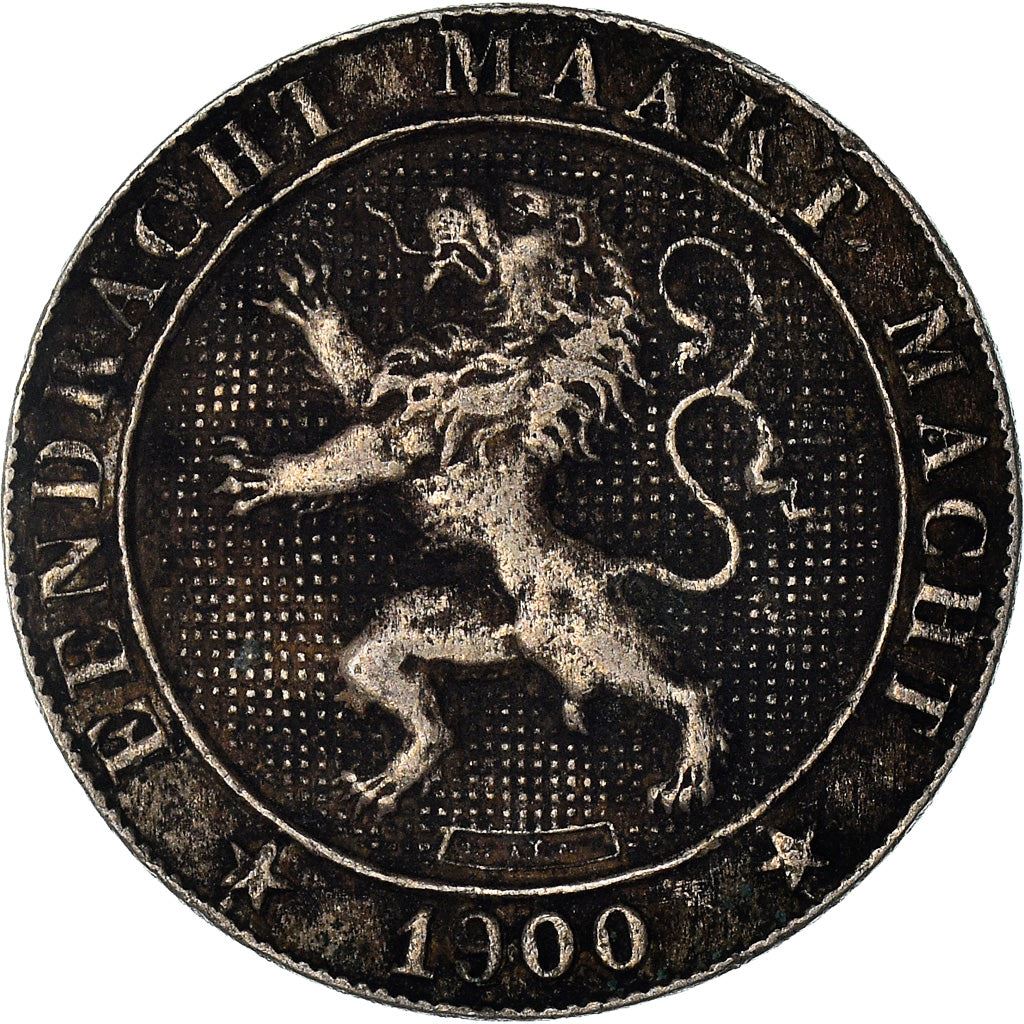 Belgian 5 Centimes Coin | Leopold II Belgique | Lion | Star | KM40 | 1894 - 1901