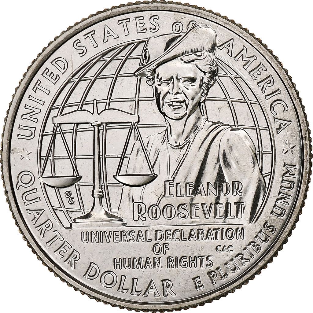 United States | 1/4 Dollar Coin | Eleanor Roosevelt | Km:782 | 2023