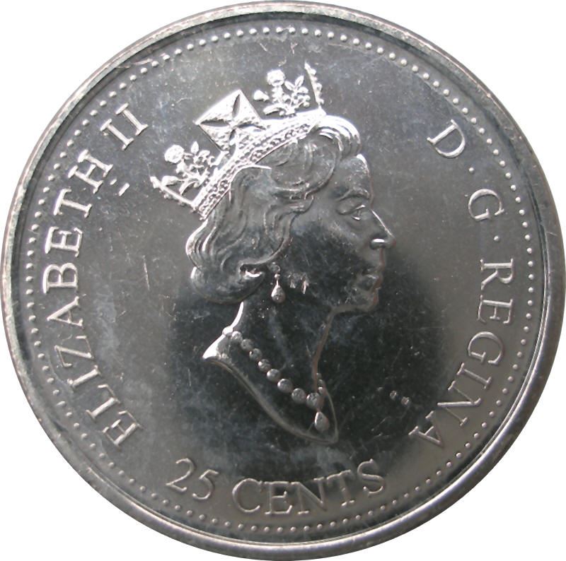 Canada | 25 Cents Coin | Harmony | Nickel | KM:377 | 2000