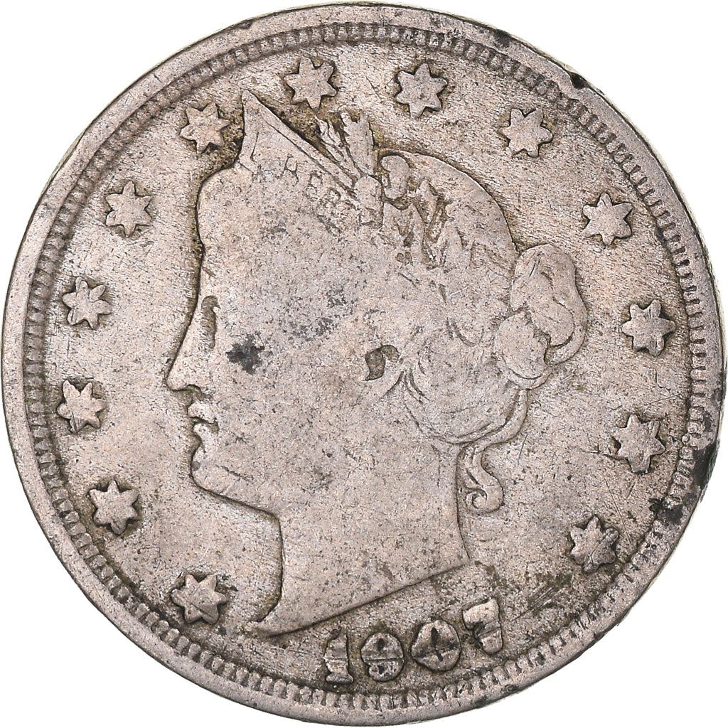 United States | 5 Cents Coin | Liberty | Roman Numeral | KM112 | 1883 - 1913
