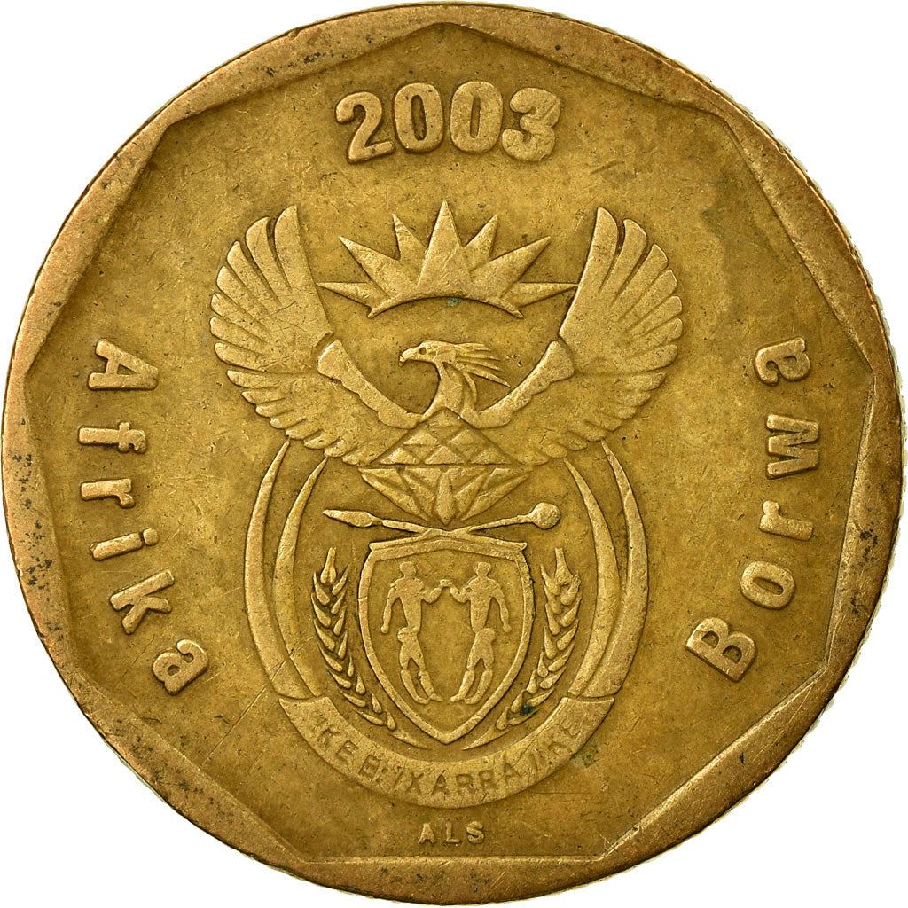 South Africa 50 Cents Sepedi/Sesotho Legend - Afrika Borwa Coin KM330 2003