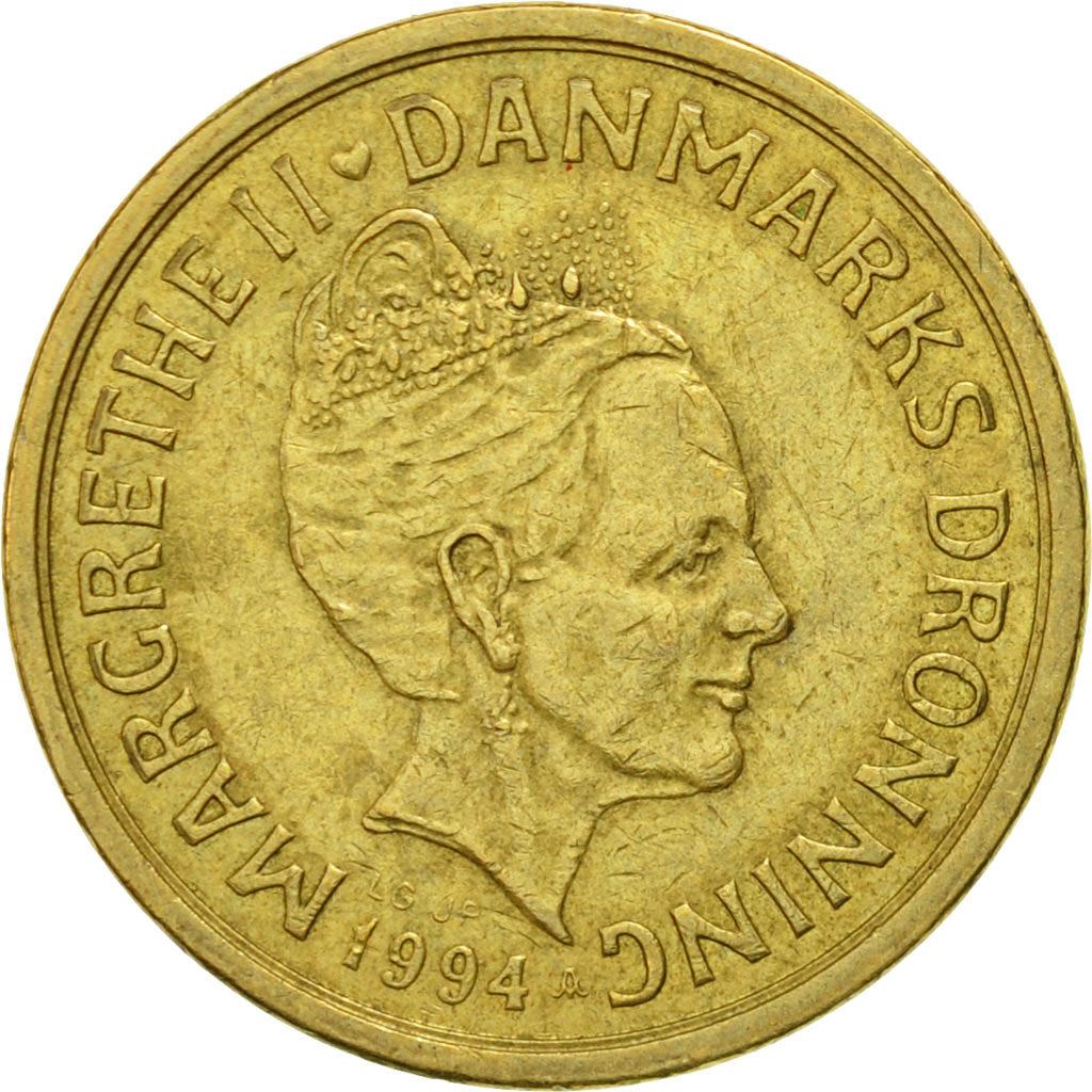 Denmark | 10 Kroner Coin | Margrethe II | Km:877 | 1994 - 1999