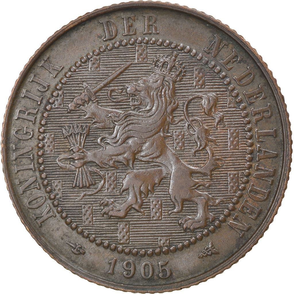 Netherlands Coin 2.5 Cents Coin | Queen Wilhelmina | KM134 | 1903 - 1906