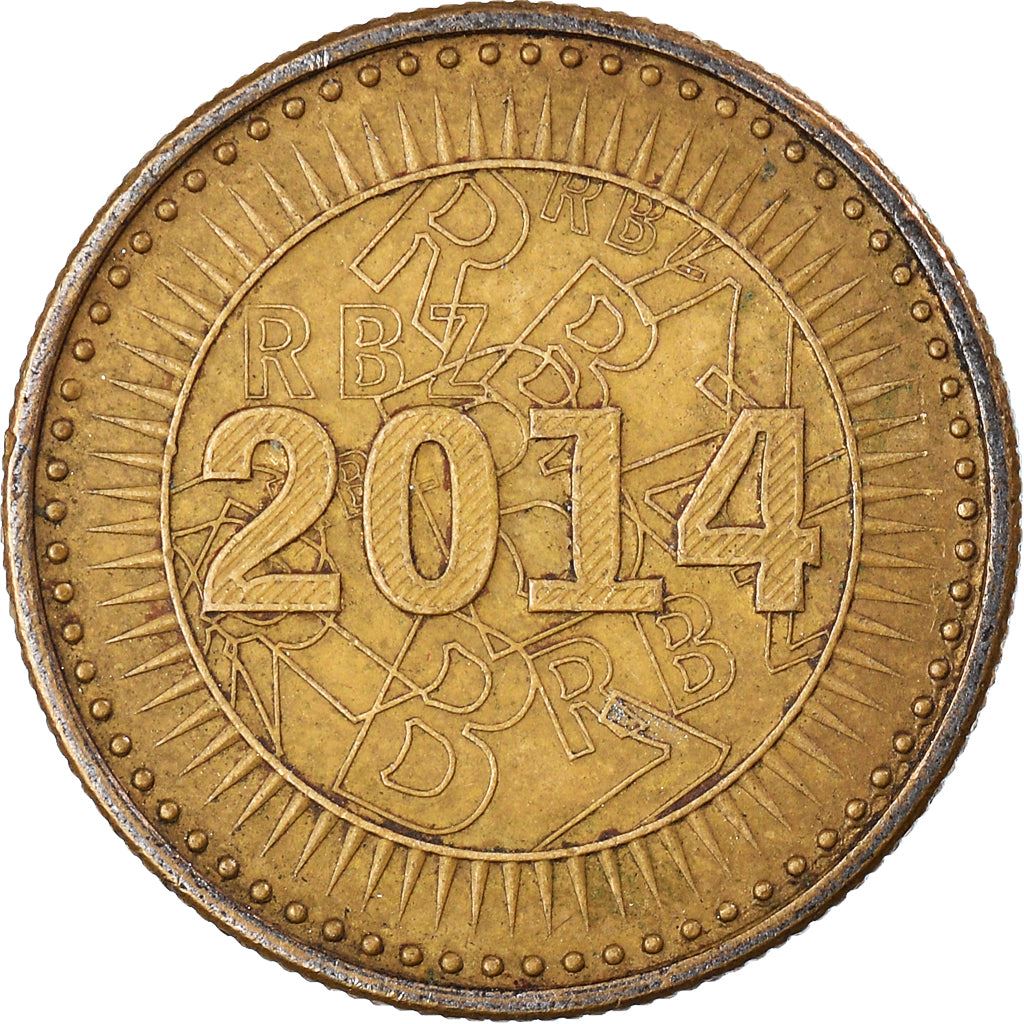 Zimbabwe | 10 Cents Coin | Bond Coin | KM:18 | 2014