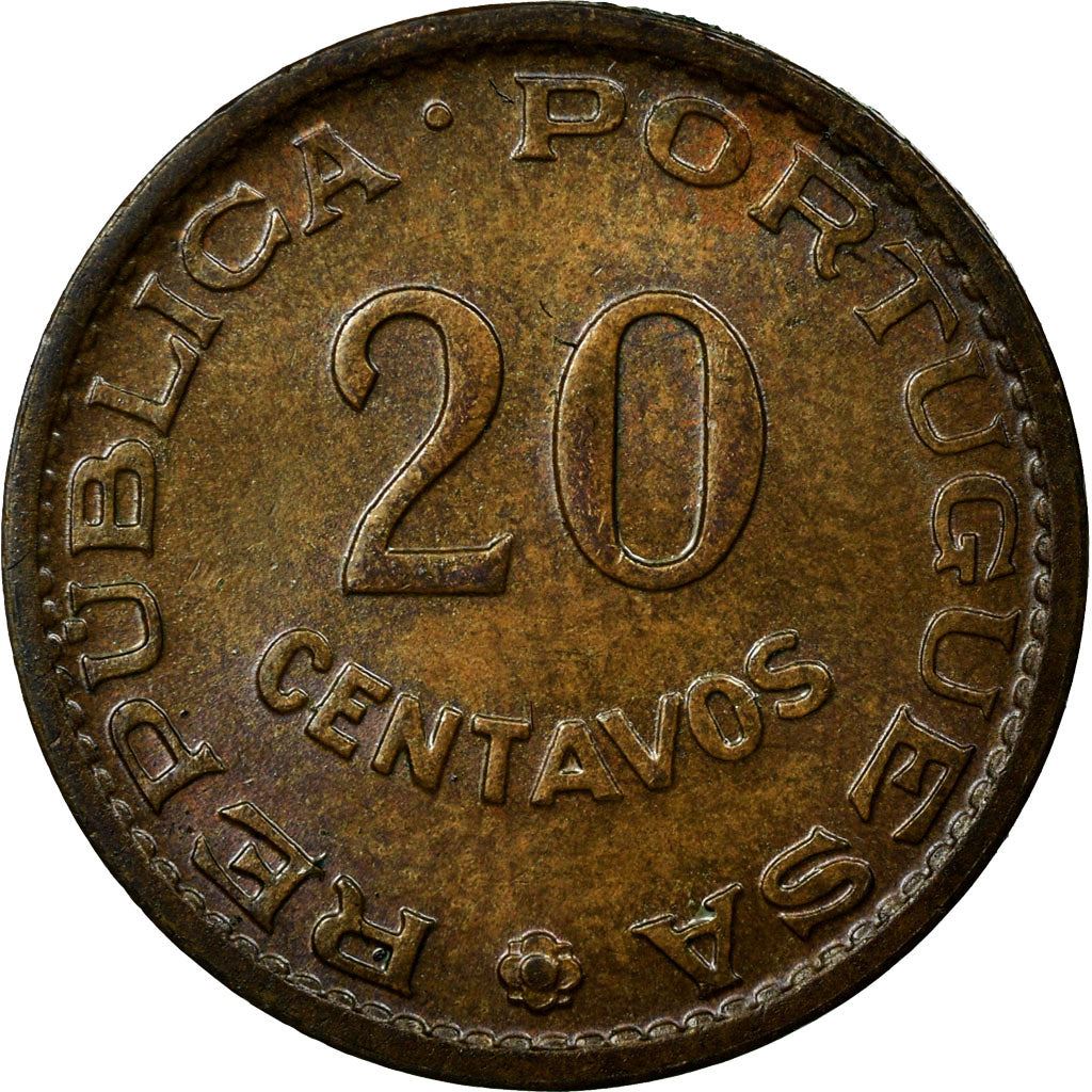 Mozambique 20 Centavos Coin | Military Order Of Christ | KM85 | 1961
